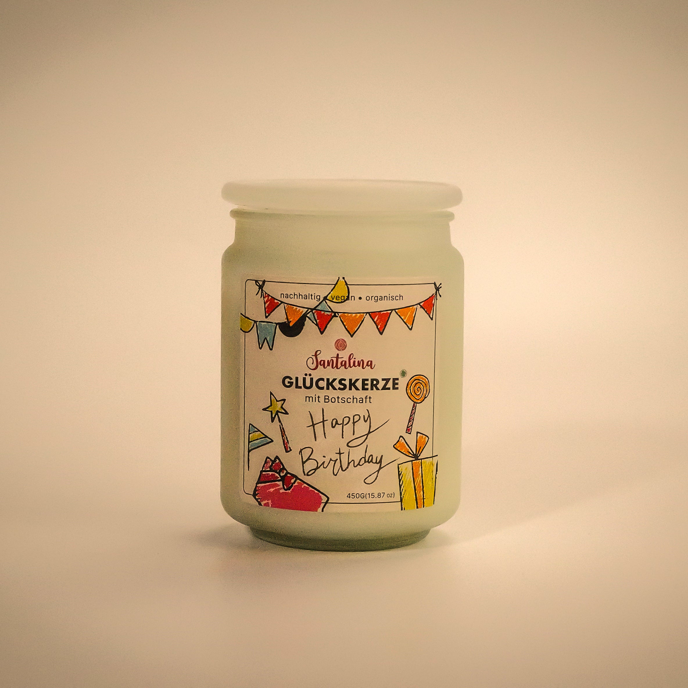 Santalina Geburtstagskerze ohne Duft
